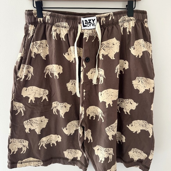 Lazy One Other - Lazy One Lounge Shorts Buffalo Pattern Size Large